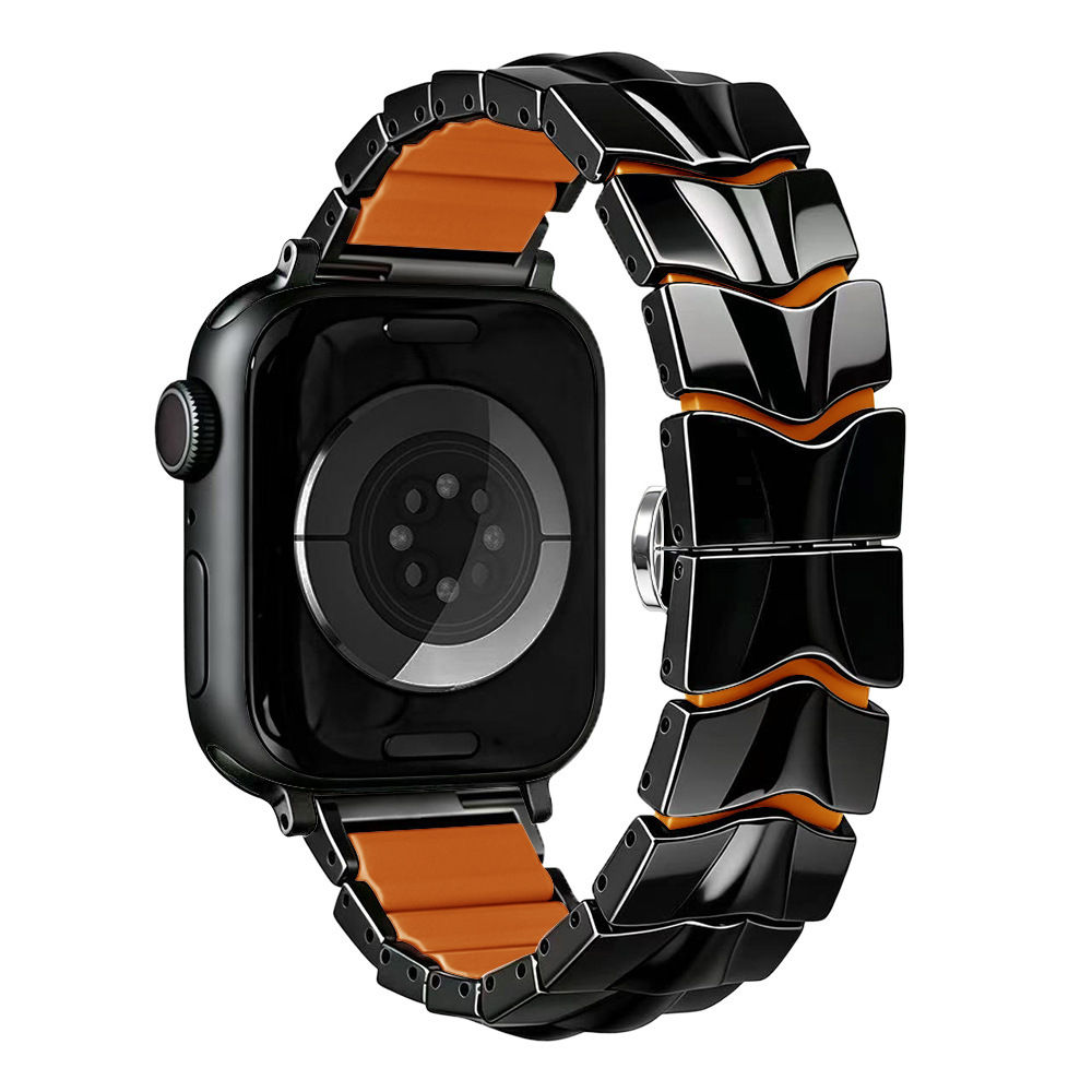 Black with Orange