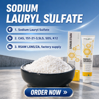 Fabricant chinois de SLS SDS K12, laurylsulfate de sodium, CAS151-21-3, prix en gros, qualité cosmétique et industrielle, avec COA, MSDS, TDS