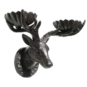 Cast Iron Antler Candle Holder Wall Mounted Metal Decor Home Decoration Indoor Outdoor Minimalist Style - Product Image 5