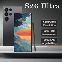 Smartphones débloqués en gros S26 Ultra 22 Go + 2 To Deca Core Écran 6,9 pouces Stylet intégré Téléphones mobiles