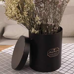 Modern Luxury Custom Logo New <strong>Flower</strong> Cardboard <strong>Box</strong> Embossed <strong>Round</strong> Rose Cylinder Packaging Case with High Visibility Print - Product Image 2