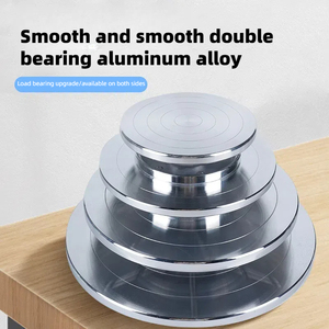 Aluminum Pottery Wheel Rotating Table Turntable Clay <strong>Modeling</strong> Sculpture for Ceramic <strong>Work</strong> Ceramics 18 30cm - Product Image 2