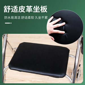 รถช่วยเดินแบบมีล้อ Ji Xinhong Walker Rollator ทำจากสแตนเลส พร้อมที่นั่งและล้อพับได้เพื่อช่วยในการเคลื่อนที่ - Product Image 2
