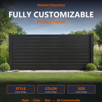 Panneaux de clôture en aluminium sur mesure, clôtures pour villa et jardin, certifiés CE