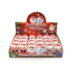 Vente en gros de bonbons marque privée personnalisée motif Père Noël <span class=keywords><strong>Halal</strong></span> nouvel an gelée gommeuse douce confiture de Noël bonbon rempli ODM - Product Image 4
