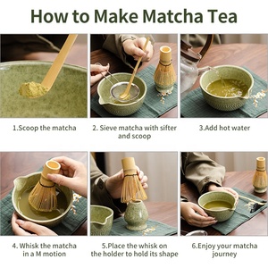 Vendita calda strumenti <span class=keywords><strong>Matcha</strong></span> fatti a mano Set 5 pezzi giapponese <span class=keywords><strong>Matcha</strong></span> frusta Set personalizzato bambù naturale frusta <span class=keywords><strong>Matcha</strong></span> Set da tè - Product Image 3