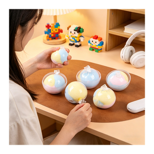 Leak Proof Silicone Handmade Decompression Ball Premium Clear Texture <b>Squishy</b> Toy Portable Relaxer Travel Companion - Product Image 5