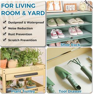 Forros para Estantes, Tapetes para Mesa <span class=keywords><strong>de</strong></span> Cocina, Tapetes para Cajones, Protector <span class=keywords><strong>de</strong></span> Armario <span class=keywords><strong>de</strong></span> EVA No Adhesivo, <span class=keywords><strong>Forro</strong></span> para Gabinetes, <span class=keywords><strong>Forro</strong></span> para Refrigerador (Puntos Transparentes) - Product Image 3