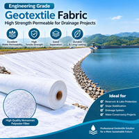 Tissu géotextile de qualité ingénierie, haute résistance, perméable pour les projets de drainage