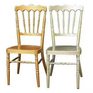 Wholesale Metal <b>Stackable</b> Napoleon <b>Chairs</b> Tiffany Chivari Hotel <b>Chair</b> With Banquet Event - Product Image 1