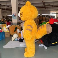 Garfield Cartoon Costume Parade Mega Unisex Mascot Costume Carnaval pour Cosplay et Party Garfield Cartoon Costume