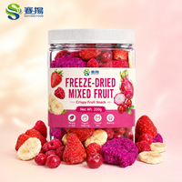 SAIYANG Bulk Gedroogd Gemengd Fruit Frambozen Cranberries Bananen Dragon Gedroogd Fruit Snacks Groothandel 100g Verpakking
