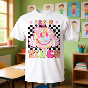 Camiseta Pre K Vibes del primer día de clases para profesoras - Product Image 3