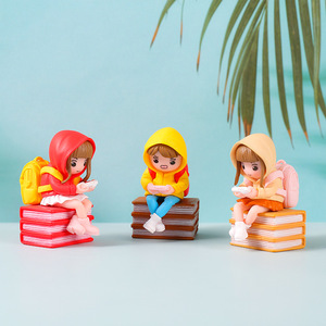 Ensemble de 6 figurines miniatures de dessins animés créatifs en PVC pour la décoration de la maison et du salon - Product Image 2