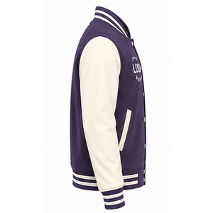 OEM High Street <b>Baseball</b> <b>Jacket</b> <b>Men</b> High Quality Stand Collar Leather Sleeves Custom Made Winter Varsity <b>Jacket</b> Outerwear - Product Image 4