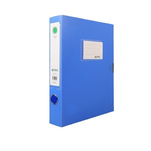 A4 Plastic File Box Thickened PP <b>Material</b> Office Organizer Rectangle Standing Type 20-35l Capacity Minimalist Style - Product Image 1