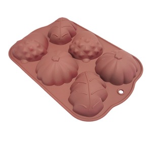 <b>Silicone</b> Fruit Shaped Cake Mold 6 Cavities Oven Safe Dishwasher Safe <b>Baking</b> Tool For Desserts And Cookies - Product Image 1