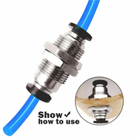 Raccord pneumatique MAXIWORLD PM 1/4" 1/2" filetage BSPT, connecteur rapide pour tube d'air de 6 mm et 8 mm