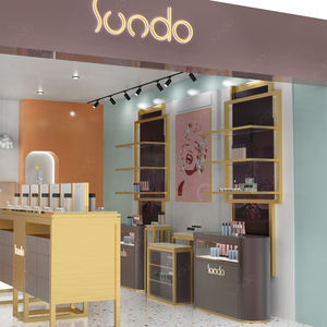 SUNDO-Estantes de exhibición de alta gama y gabinete de perfume montado en la pared para tienda de cosméticos, diseño de interiores, venta de fábrica - Product Image 5