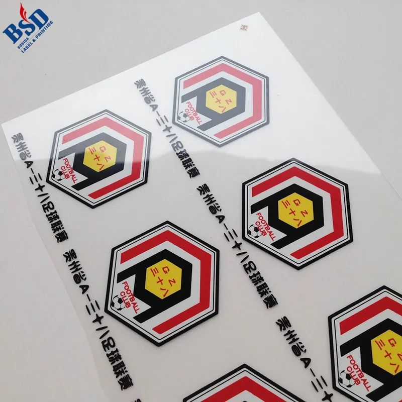 Logo kustom besi tanpa tag datar CMYK cetak stiker transfer panas dtf dicetak stiker Untuk kaus transfer panas