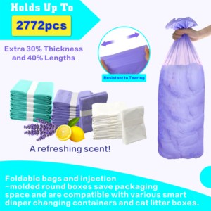 Bolsas de recambio para pañalera, sistema de eliminación clásico, paquete de bolsas de vacío para pañales, bolsas de recambio para pañalera tipo caja de <span class=keywords><strong>correo</strong></span> - Product Image 4