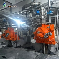 Mesin Penghalus Kertas Baja Yunda SS304 Double Disc Refiner 15000 L/mnt Peralatan Penghalusan Konsistensi Rendah PLC Feeding Gear Hemat Energi 380V