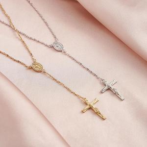 Gold Plated <b>Mens</b> <b>Necklace</b> Cross Border Multi Innovative Influencer Choice Item Anti-oxidation Coating Verified Material Origin - Product Image 4