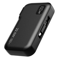 Batterie externe Wesdar 10000mAh avec écran numérique, prise murale AC et câbles intégrés, chargeur rapide PD 22W pour smartphone, noir