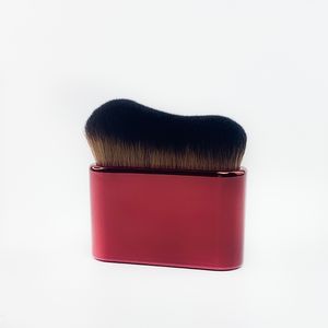 <span class=keywords><strong>Pinceau</strong></span> <span class=keywords><strong>Kabuki</strong></span> plat multifonctionnel écologique personnalisé pour le corps et le visage, manche en plastique, pour fond de teint et blush - Product Image 2