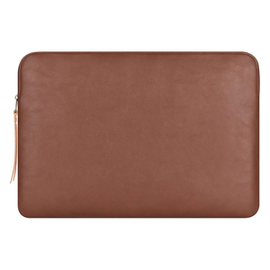 Pochette pour ordinateur portable, housse pour ordinateur portable, cuir PU, compatible avec 13/13.3/14 pouces, luxe, mince, 360° ° Housse de protection fine en cuir PU - Product Image 1