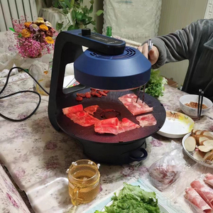 Nuova Piastra Elettrica a Infrarossi 1390W 220V <span class=keywords><strong>per</strong></span> <span class=keywords><strong>Barbecue</strong></span> Senza Fumo da Interno - Product Image 5