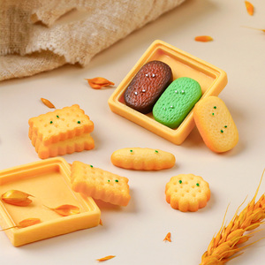 3D Miniature Resin Cookie Crafts Simulation <b>Biscuit</b> Charms for Dollhouse, Fairy Garden, DIY Slime & Jewelry Making - Product Image 1