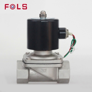 Válvula solenoide de bola de 2 vías DN32 2W-320-32 de acero inoxidable normalmente cerrada para alta temperatura, AC220V, para agua, aceites y aire, OEM - Product Image 5