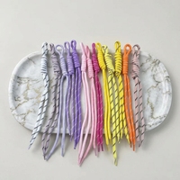 Porte-clés en macramé tressé en nylon fait main pour femmes - Breloques de sac en corde style bohème, plusieurs couleurs, pour accessoires de sac