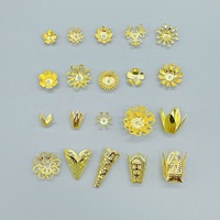 Base de cabochon et cadre floral en métal de 11 mm en forme de petite fleur à 5 pétales pour la fabrication de bijoux DIY et accessoires - Vente en gros