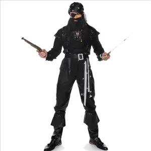 Disfraces de fiesta de Halloween de <span class=keywords><strong>Pirata</strong></span> para hombre <span class=keywords><strong>adulto</strong></span> de calidad 2017 - Product Image 1