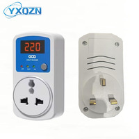 Régulateur de tension automatique simple réglable 16A, prise UE, AC 220V 110V, protection contre les surtensions SVC, matériau PC, 2 KVA, centre de données