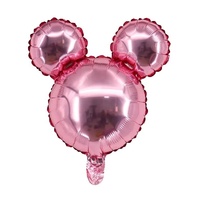 Vente en gros de mini ballons en aluminium de 10 couleurs, tête de Mickey en aluminium, ballons en aluminium pour fête d'anniversaire