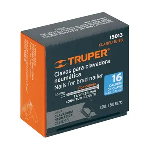 SCATOLA 1 Confezione con 2500 chiodi calibro 16, 38 mm per CLNE-16, TRUPER - Product Image 3