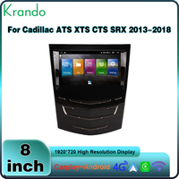 Unité principale stéréo Android de 8 pouces pour Cadillac ATS XTS CTS SRX 2013-2018 Radio GPS de voiture Navigation sans fil CarPlay Auto Player
