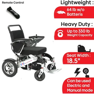 2023 Hot Selling Electric Wheelchair Aluminum Lightweight Power Wheel Chair With Lithium Battery