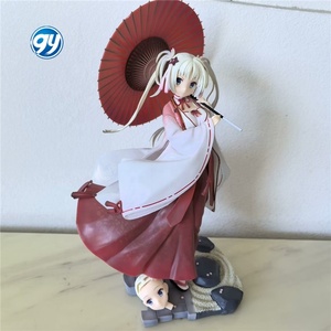 Figura Coleccionable de Anime 2D, Senren <span class=keywords><strong>Banka</strong></span> Yoshino Asakura Miko con Paraguas, Modelo de Chica Anime, Regalo, Manualidades de Plástico - Product Image 1
