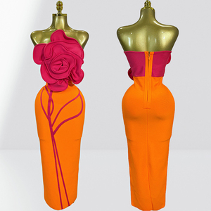 Novo Vestido Maxi Tomara que Caia com Faixa Floral C260608 para Festa, Balada e Aniversário 2026 - Atacado para Fornecedores - Product Image 6