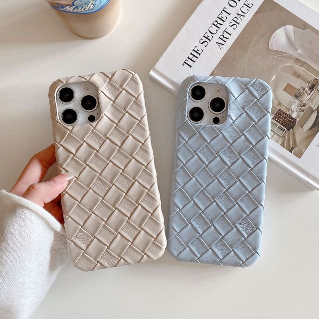 High-quality Woven Texture Leather Protective Cover Suitable for iPhone 17 Pro Max Hard Phone case