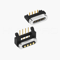 HytePro Nuevo Diseño Conector Magnético de 4 Pines 110 °   Angle 213C-M411P para Dispositivos Electrónicos Portátiles y Dispositivos IoT