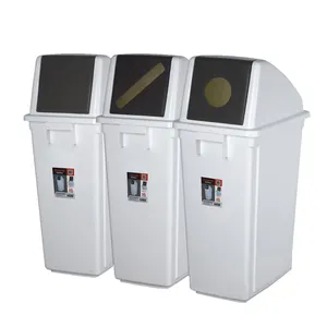 Küchen mülls ortierung recyceln Mülleimer Box 60l mit 3 Fächern