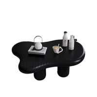 Table basse Black Cloud, table basse irrégulière minimaliste moderne, table centrale de luxe légère pour salon
