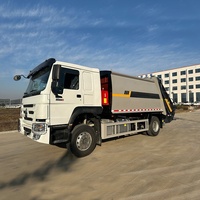 Camion Compacteur de Déchets Howo 15CBM 300HP à Vendre, Camion de Collecte de Déchets Compressés pour l'Exportation
