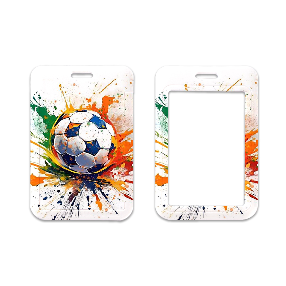 Football Sports Club CUSTOM Cartoon Campus Plastic Anti-Lost Phone Neck Lanyards Promotional Satin Card Holder Accessories Image 2