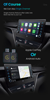 Adaptador Inalámbrico Portátil Mini para Carplay y Android Auto 2 en 1, Adaptador Carplay para Automóvil
